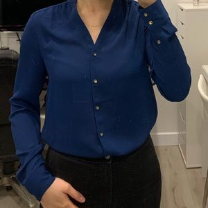 SMARTSET Navy Blouse (XS)